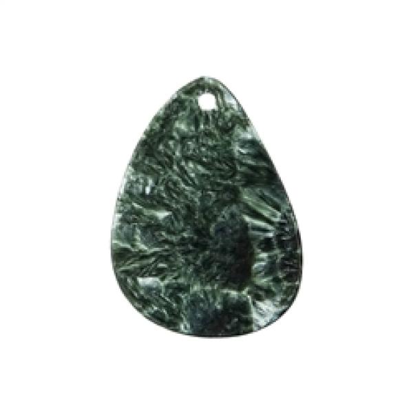 Serafinit Tropfen gebohrt – 4–5 cm, für Kommunikation & Harmonie